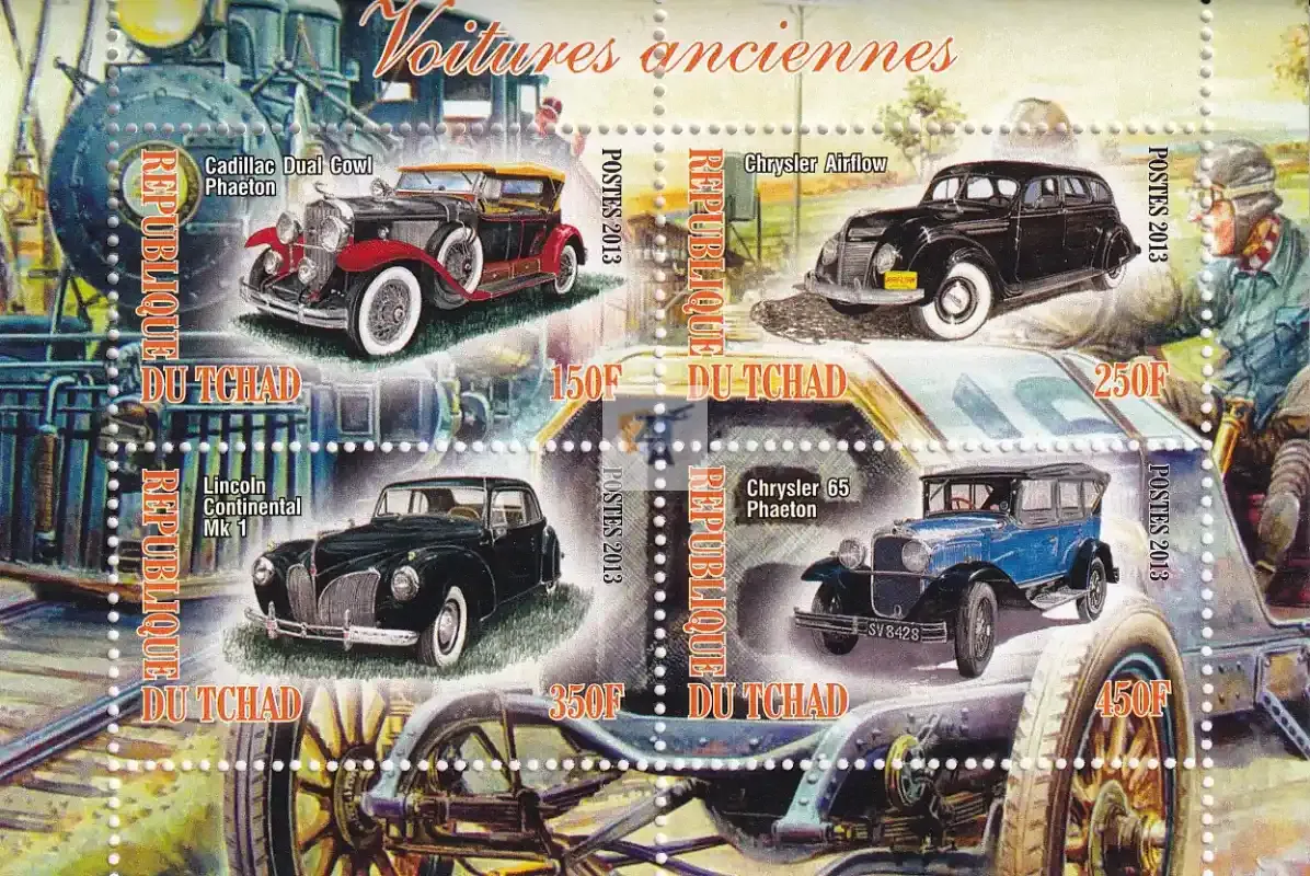 Chad 2013 Antique Classic Vintage Cars (ss/v4) MNH(**) Chad 2013 Antique Classic Vintage Cars (ss/v4) MNH(**)