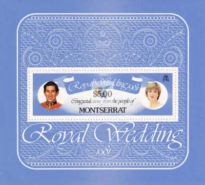 Montserrat 1981 Royal Wedding: Charles and Diana. (ss/v1). MNH(**) Montserrat 1981 Royal Wedding: Charles and Diana. (ss/v1). MNH(**)