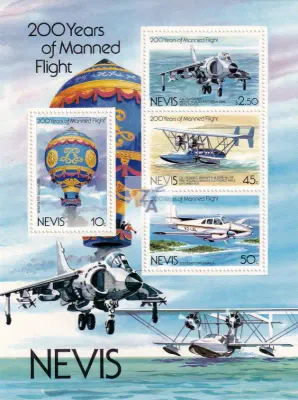 Nevis 1983 The 200th Anniv of Manned Flight (ss/v4)-MNH(**)