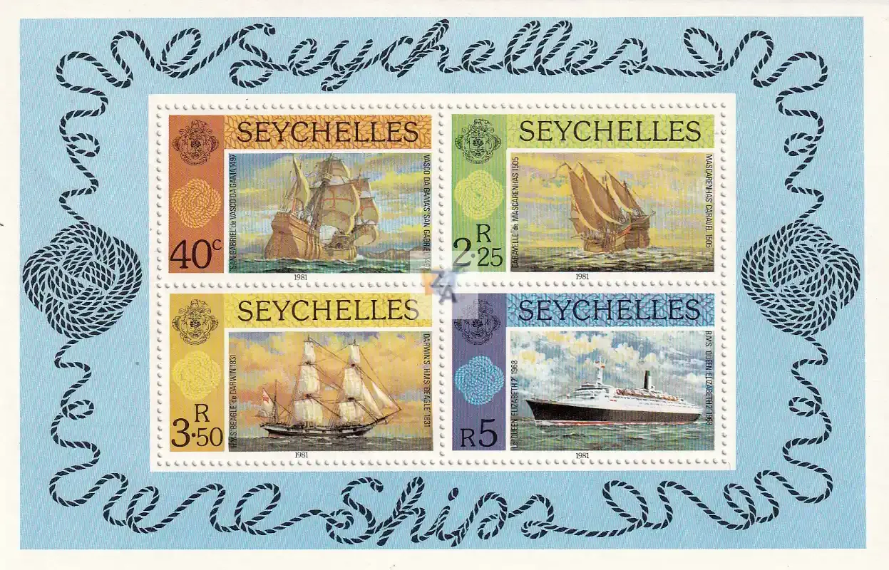 Seychelles 1981 Ships (ss/v4). MNH(**) Seychelles 1981 Ships (ss/v4). MNH(**)