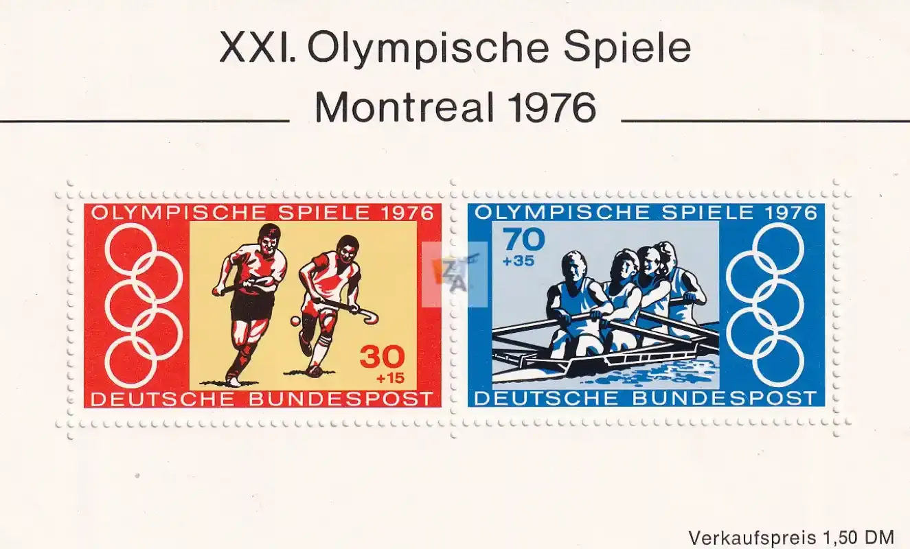 Germany 1976 Olympic Games - Montreal, Canada. (ss/v2). MNH(**) Germany 1976 Olympic Games - Montreal, Canada. (ss/v2). MNH(**)