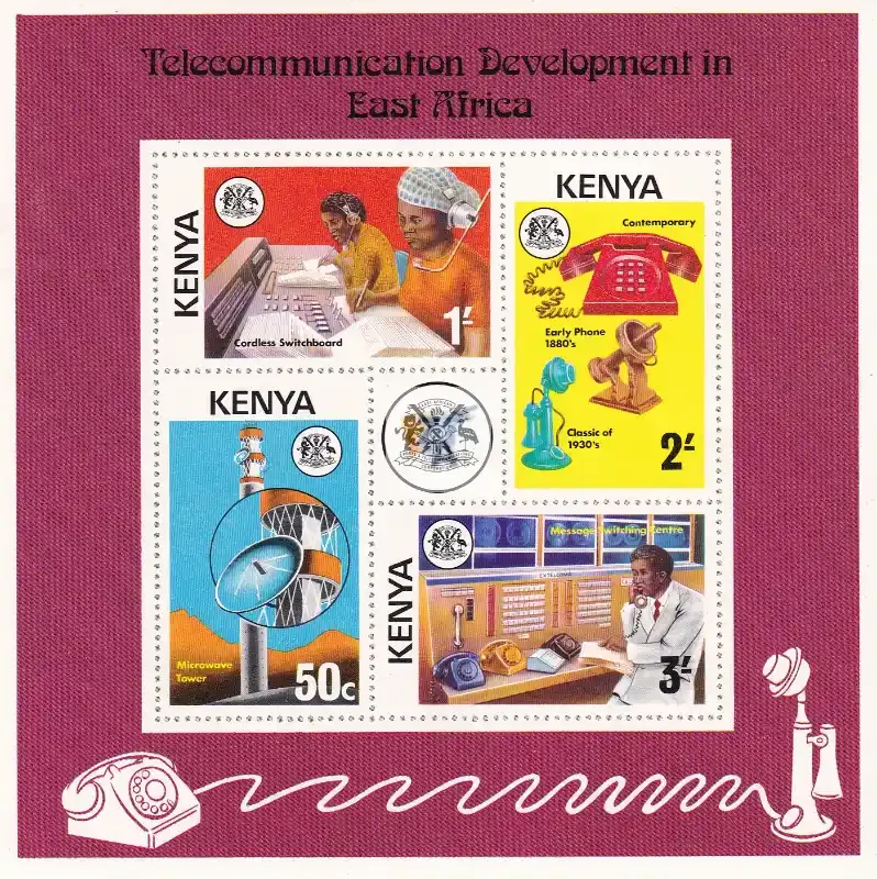 Kenya 1976 Telecommunications Development in East Africa (ss/4v). MNH(**)