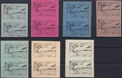France 1922 local issue, La Baule, Essay-Trial Color. MNH(**) France 1922 local issue, La Baule, Essay-Trial Color. MNH(**)