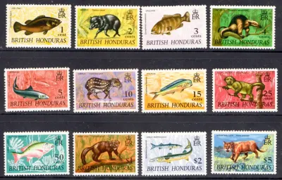 British Honduras 1968 Wildlife. MNH (**) British Honduras 1968 Wildlife. MNH (**)