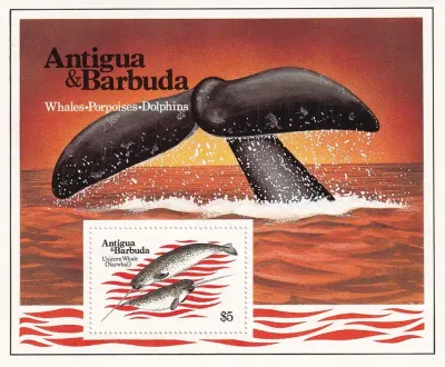 Antigua & Barbuda 1983 Marine Mammals (SS/v1). MNH(**) Antigua & Barbuda 1983 Marine Mammals (SS/v1). MNH(**)