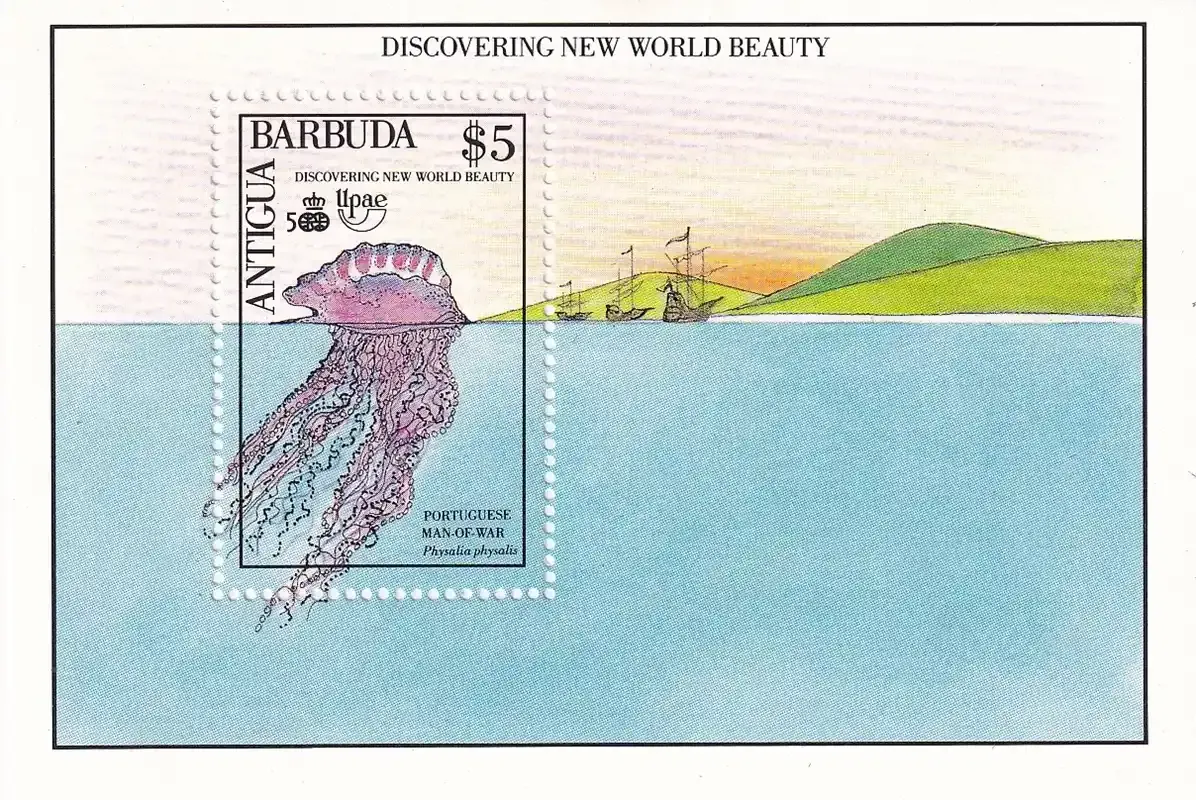 Antigua &amp; Barbuda 1990 The 500th Anniv of the Discovery of America by Columbus. (SS/v1). MNH(**)