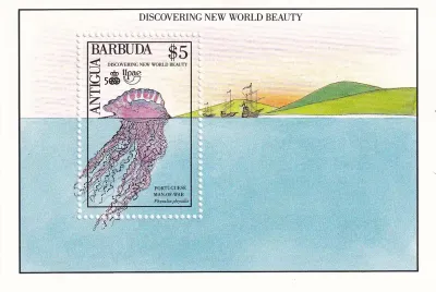 Antigua & Barbuda 1990 The 500th Anniv of the Discovery of America by Columbus. (SS/v1). MNH(**) Antigua & Barbuda 1990 The 500th Anniv of the Discovery of America by Columbus. (SS/v1). MNH(**)