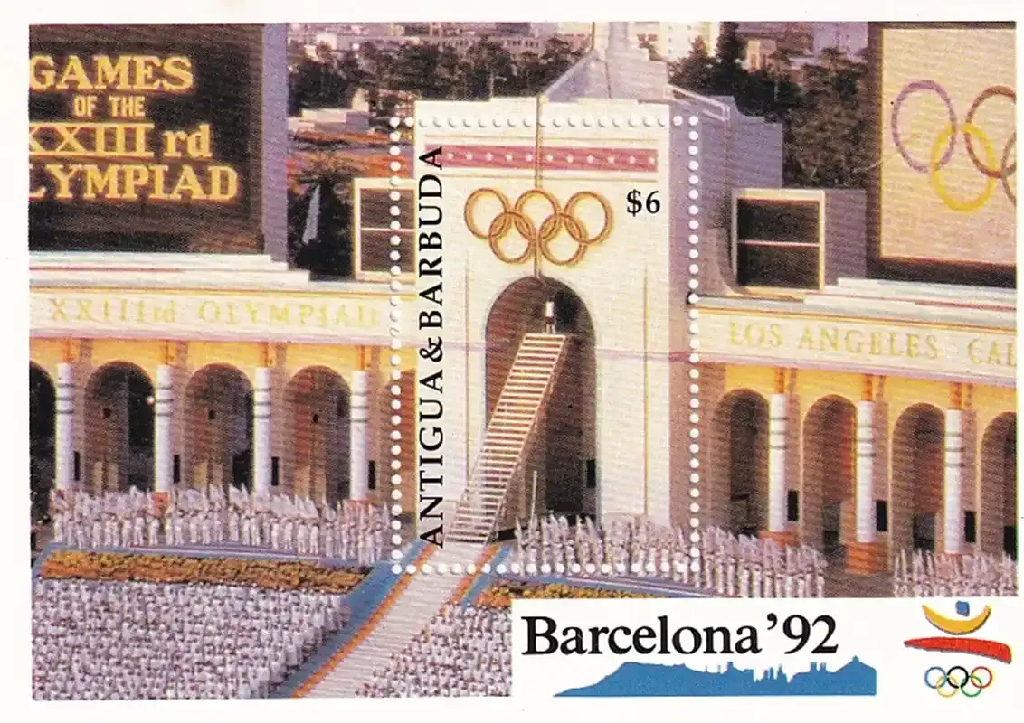 Antigua & Barbuda 1990 Olympic Games - Barcelona, Spain. (SS/v1). MNH(**) Antigua & Barbuda 1990 Olympic Games - Barcelona, Spain. (SS/v1). MNH(**)