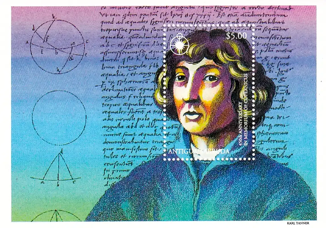 Antigua &amp; Barbuda 1993 The 450th Anniv of the Death of Copernicus, 1473-1543. (SS/v1). MNH(**)