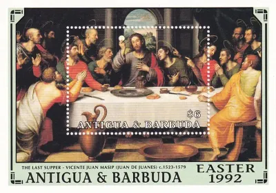 Antigua & Barbuda 1992 Easter - Paintings. (SS/v1). MNH(**) Antigua & Barbuda 1992 Easter - Paintings. (SS/v1). MNH(**)