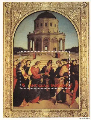 Antigua & Barbuda 1982 Christmas - Paintings by Raphael and Giotto. (SS/v1). MNH(**) Antigua & Barbuda 1982 Christmas - Paintings by Raphael and Giotto. (SS/v1). MNH(**)