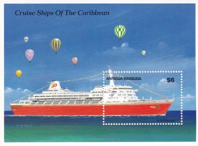 Antigua & Barbuda 1989 Caribbean Cruise Ships. (SS/v1). MNH(**) Antigua & Barbuda 1989 Caribbean Cruise Ships. (SS/v1). MNH(**)