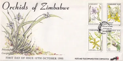 Zimbabwe 1993 Orchids, Flora - MNH** Zimbabwe 1993 Orchids, Flora - MNH**