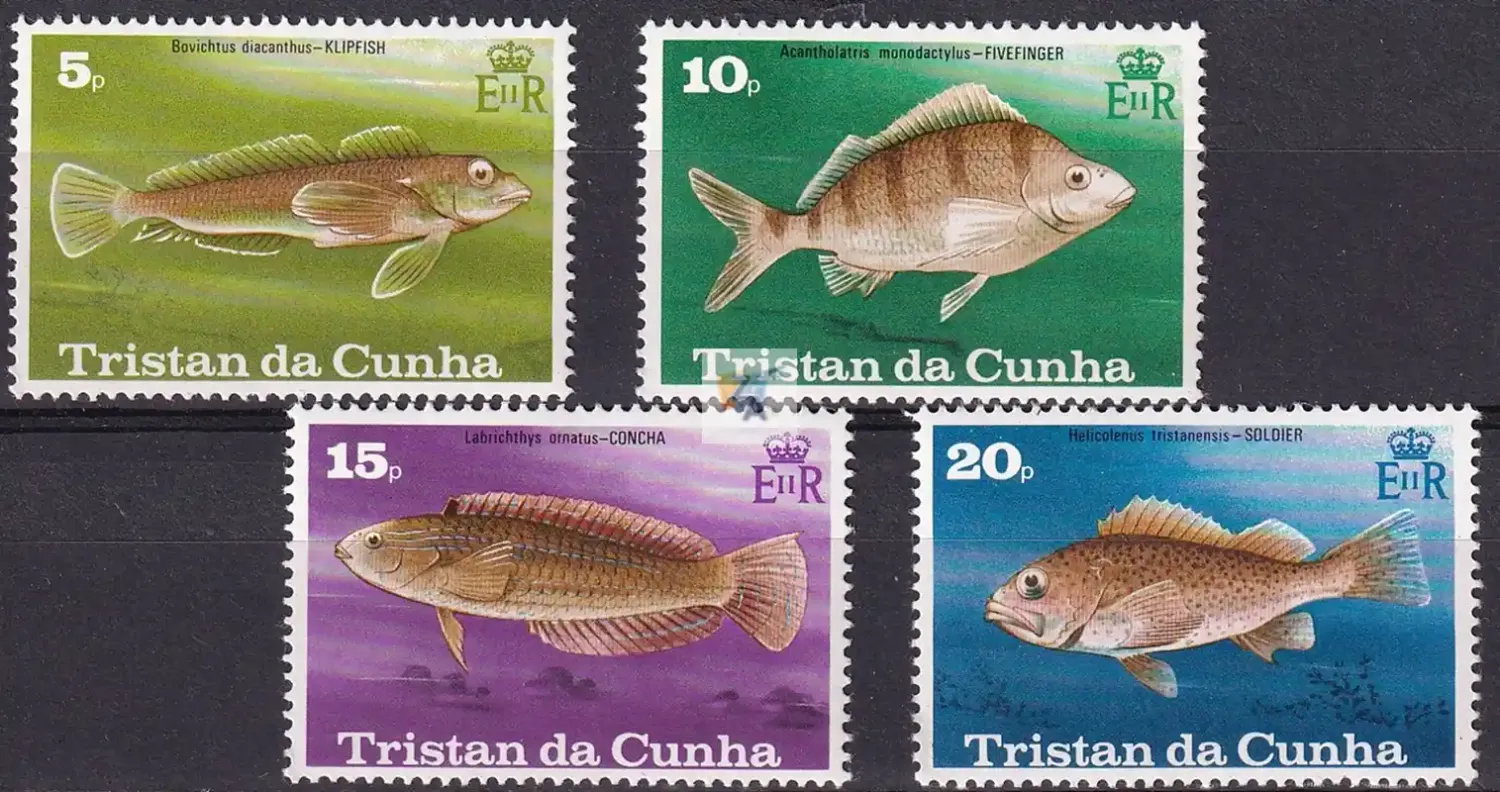 Tristan da Cunha 1978 Fish. MNH
