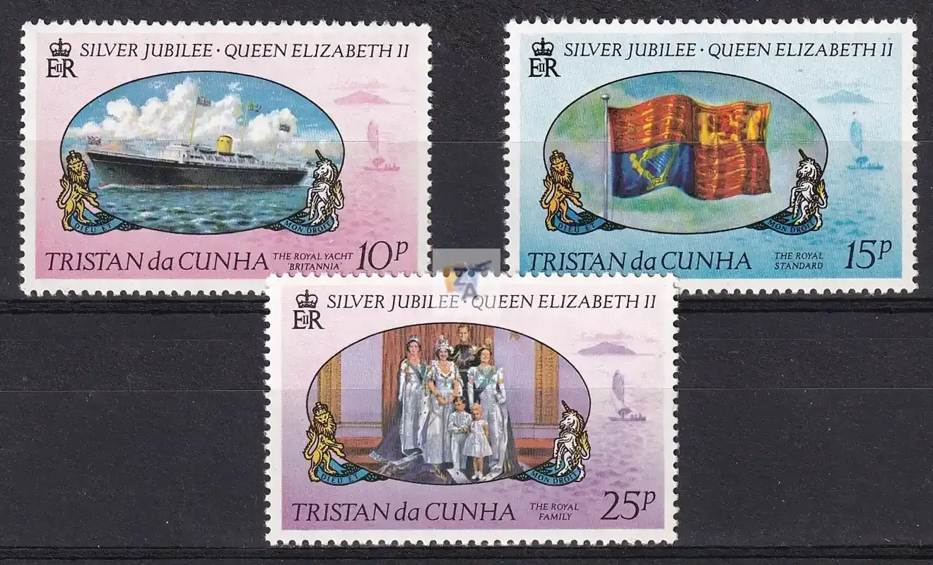 Tristan da Cunha 1977 The 25th Anniv of Regency of Queen Elizabeth II MNH