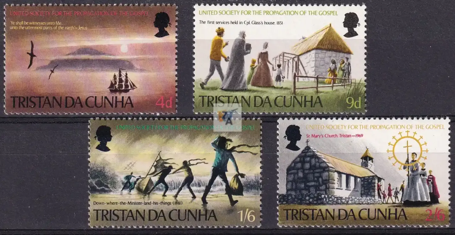 Tristan da Cunha 1969 United Society for the Propagation of the Gospel in Tristan da Cunha. MNH Tristan da Cunha 1969 United Society for the Propagation of the Gospel in Tristan da Cunha. MNH