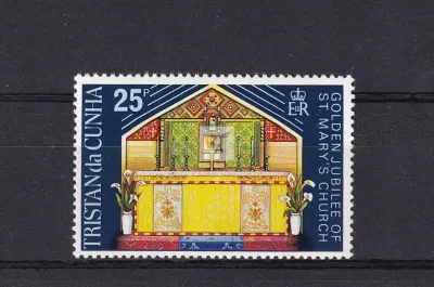Tristan da Cunha 1973 The 50th Anniv of St. Mary's Church. MNH Tristan da Cunha 1973 The 50th Anniv of St. Mary's Church. MNH