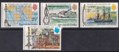 Tristan da Cunha 1973 "Centenary of H.M.S. Challenger's Visit". MNH Tristan da Cunha 1973 "Centenary of H.M.S. Challenger's Visit". MNH