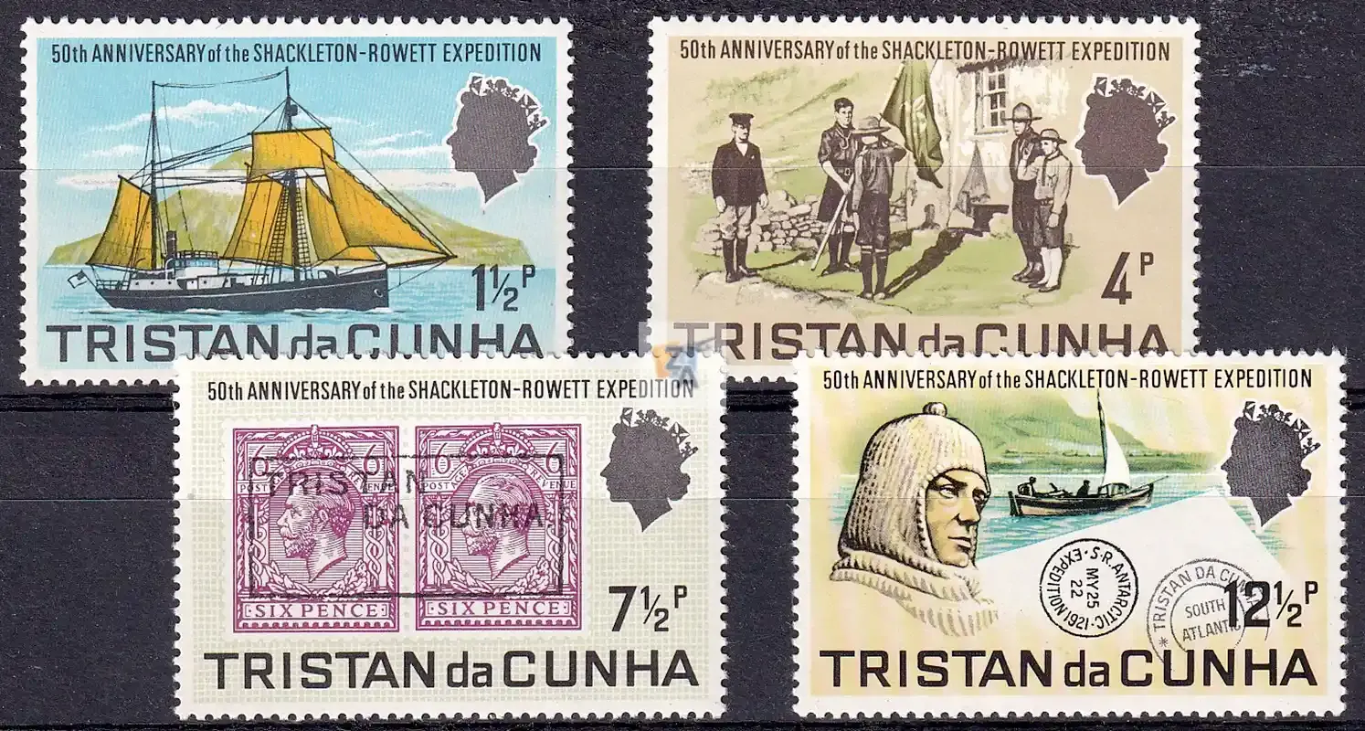 Tristan da Cunha 1971 The 50th Anniv of the Shackleton-Rowett Expedition. MNH Tristan da Cunha 1971 The 50th Anniv of the Shackleton-Rowett Expedition. MNH