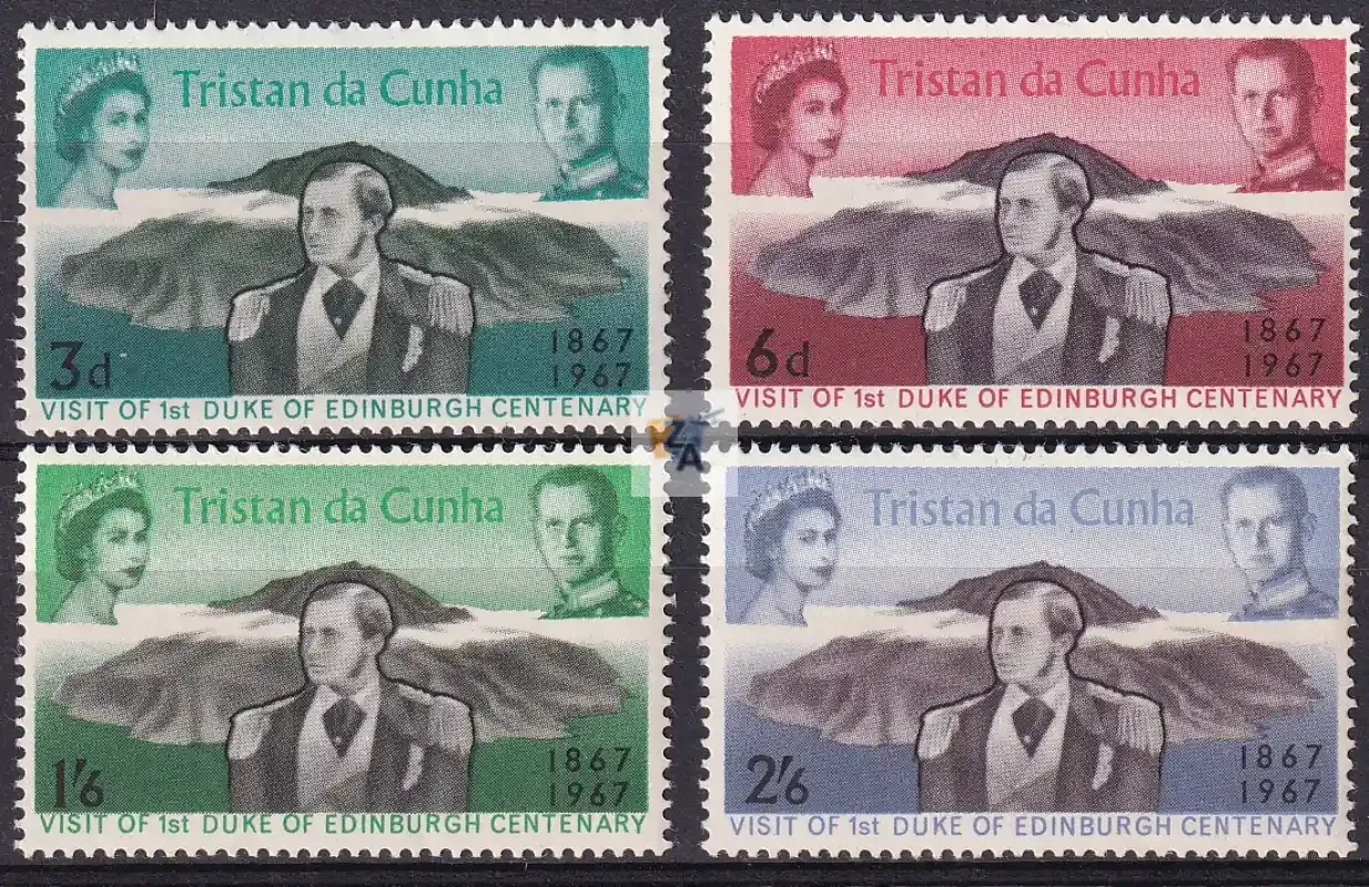 Tristan da Cunha 1967 Anniv of the Visit of the First Duke of Edinburgh to Tristan da Cunha. MNH