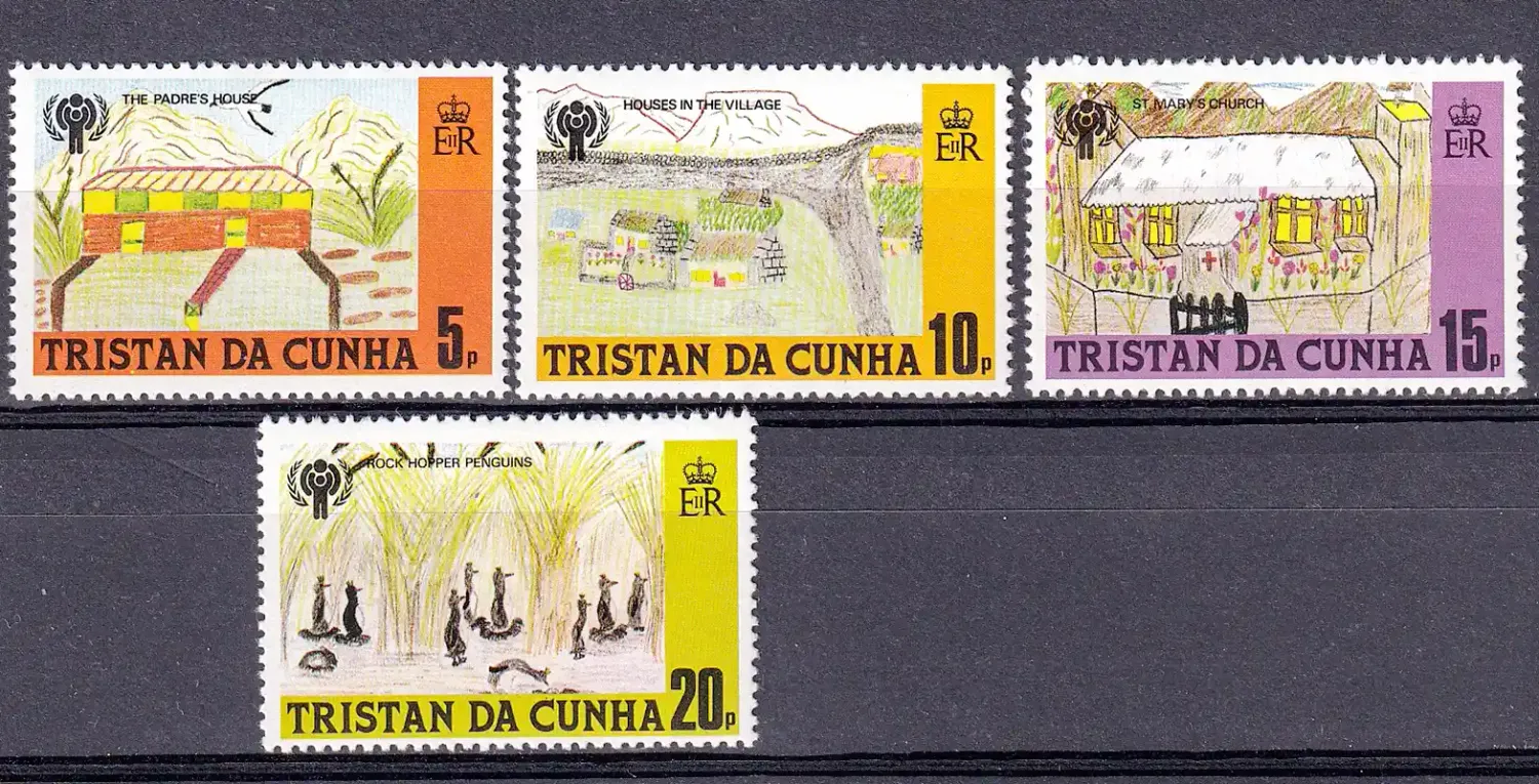 Tristan da Cunha 1979 Int Year of the Child - Children's Drawings. MNH Tristan da Cunha 1979 Int Year of the Child - Children's Drawings. MNH