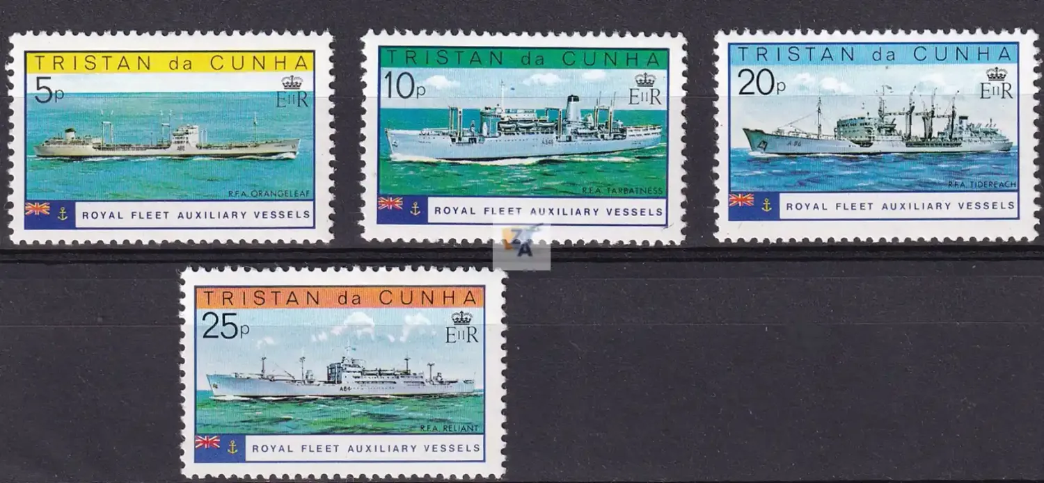 Tristan da Cunha 1978 Ships - Royal Fleet Auxiliary Vessels Sheet. MNH Tristan da Cunha 1978 Ships - Royal Fleet Auxiliary Vessels Sheet. MNH