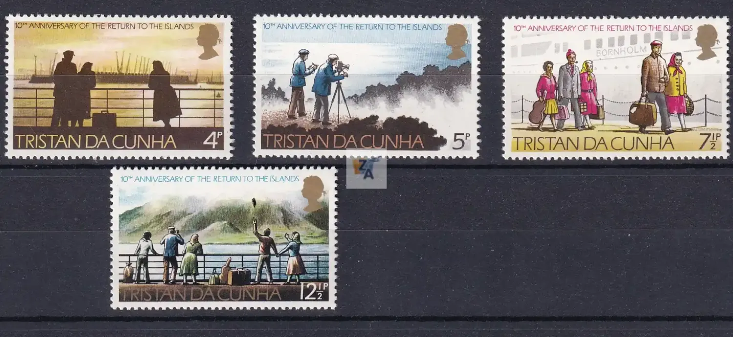 Tristan da Cunha1973 The 10th Anniversary of Return to Tristan da Cunha. MNH Tristan da Cunha1973 The 10th Anniversary of Return to Tristan da Cunha. MNH