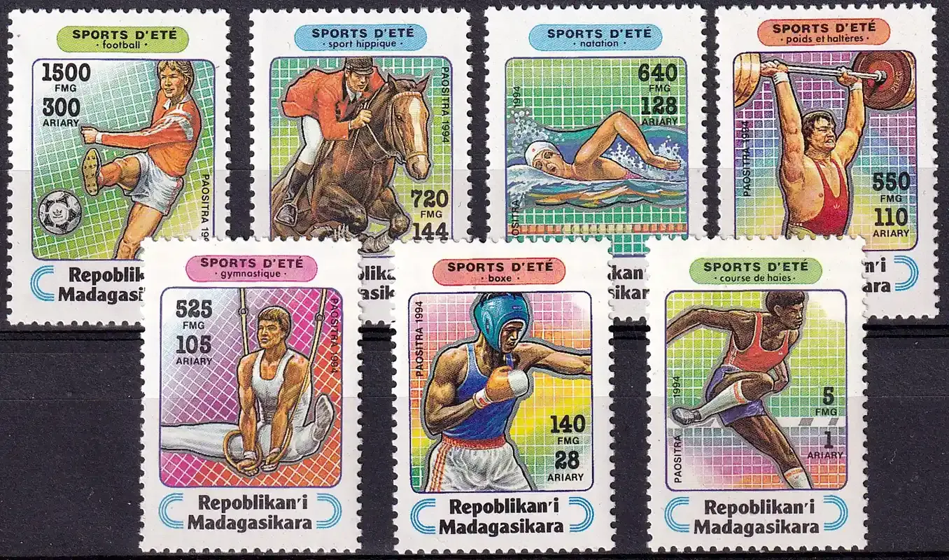 Madagascar 1994 Olympic Sports. (7v)-MNH(**)