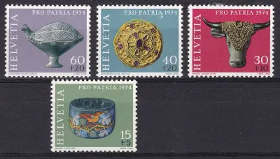 Switzerland 1974 "Pro Patria" - Archaeological Findings. MNH(**)