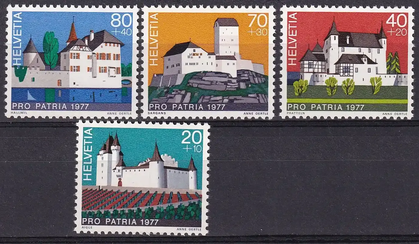 Switzerland 1977 Pro Patria - Castles. MNH(**)