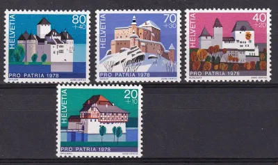 Switzerland 1978 Pro Patria - Castles. MNH(**) Switzerland 1978 Pro Patria - Castles. MNH(**)
