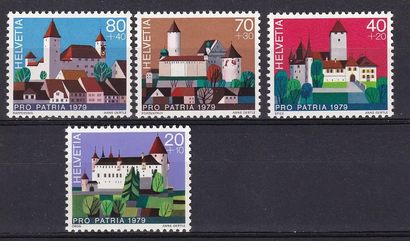 Switzerland 1979 Pro Patria - Castles. MNH(**) Switzerland 1979 Pro Patria - Castles. MNH(**)