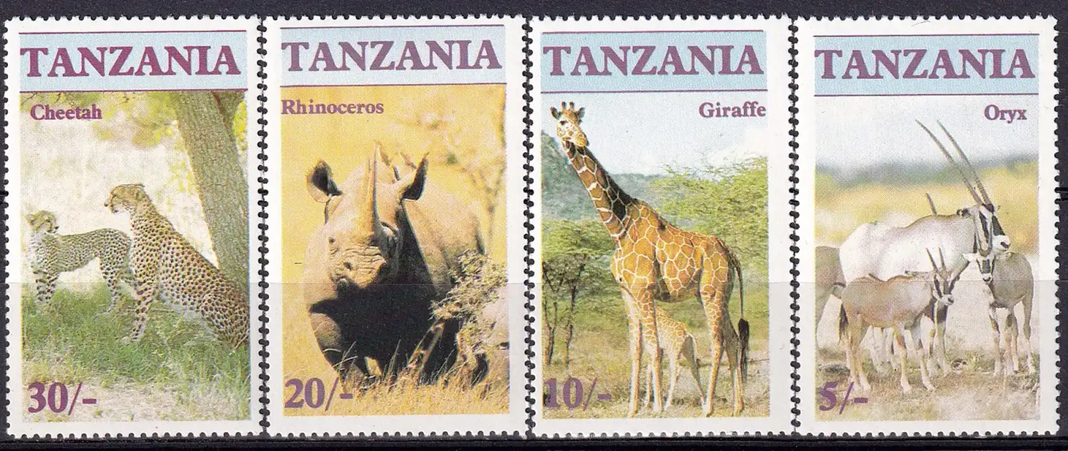 Tanzania 1986 Endangered Animals. MNH(**)