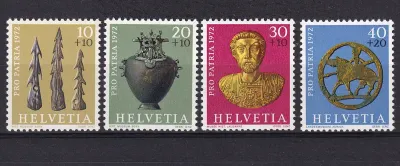 Switzerland 1972 Pro Patria - Archaeological Findings. MNH(**)