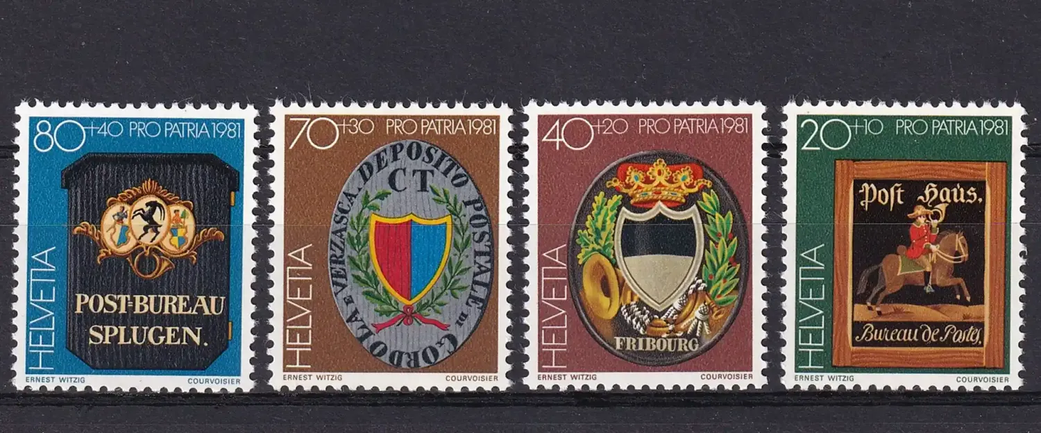 Switzerland 1981 Pro Patria - Post Signs. MNH(**) Switzerland 1981 Pro Patria - Post Signs. MNH(**)