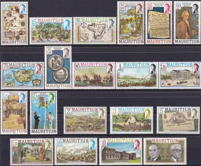 Mauritius 1978 Maps and Historical Events. MLH(*) Mauritius 1978 Maps and Historical Events. MLH(*)