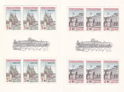 Czechoslovakia 1985 Prague Castle Sheets. MNH(**) Czechoslovakia 1985 Prague Castle Sheets. MNH(**)