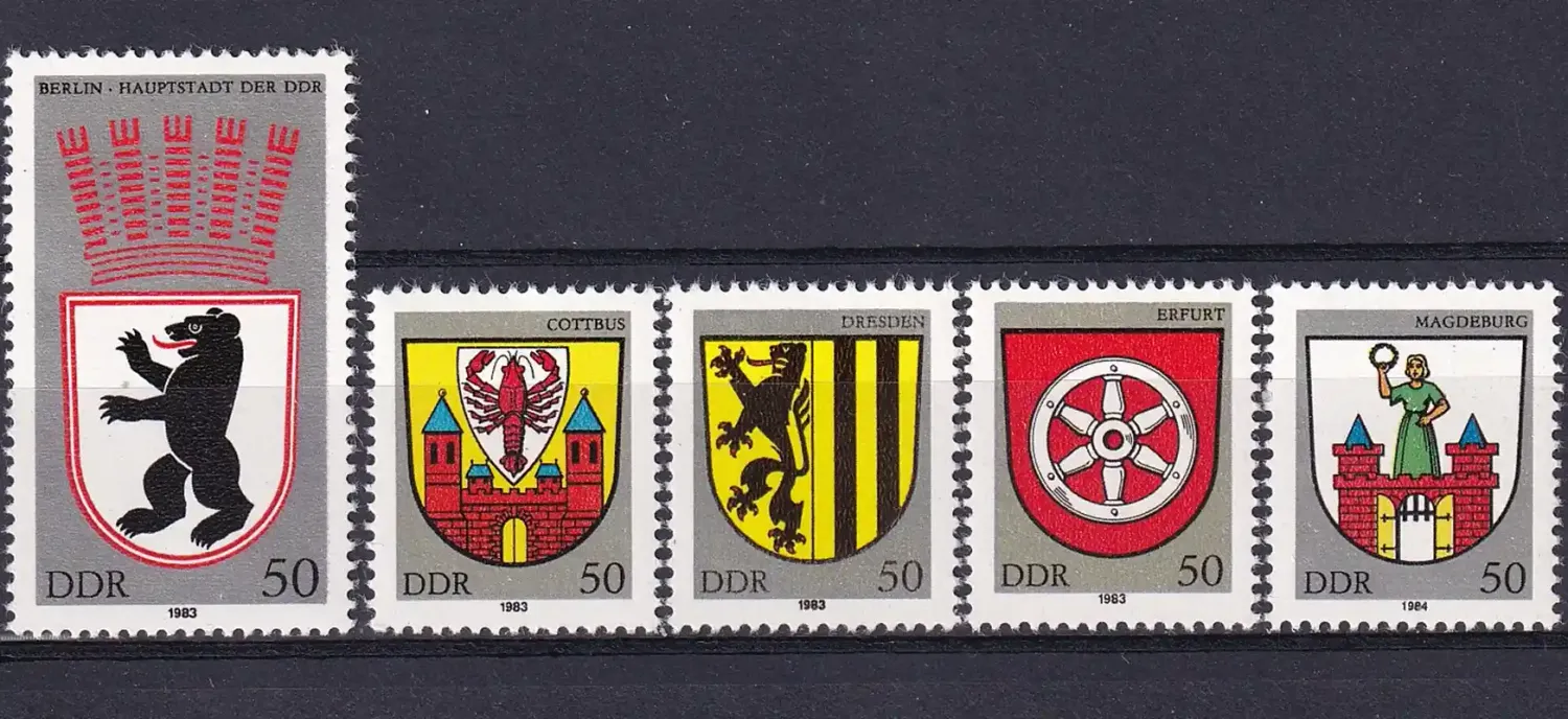 Germany East (DDR) 1983 City Arms- MNH (**) Germany East (DDR) 1983 City Arms- MNH (**)