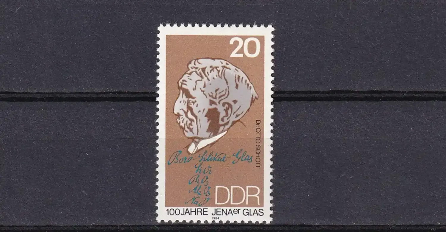 Germany East (DDR) 1984 The 100th Anniv of Jena Glass. MNH (**) Germany East (DDR) 1984 The 100th Anniv of Jena Glass. MNH (**)