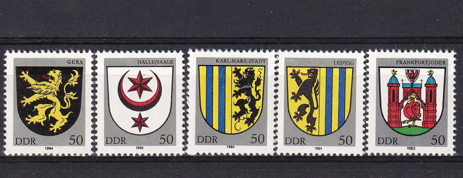 Germany East (DDR) 1984 City Arms. MNH (**) Germany East (DDR) 1984 City Arms. MNH (**)