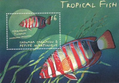 Grenada Grenadines 2000 Tropical Fish (ss/1v). MNH(**) Grenada Grenadines 2000 Tropical Fish (ss/1v). MNH(**)