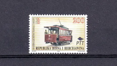 Bosnia Herzegovina 1995 The 100th Anniv of Electric Tramcars in Sarajevo -MNH(**) Bosnia Herzegovina 1995 The 100th Anniv of Electric Tramcars in Sarajevo -MNH(**)