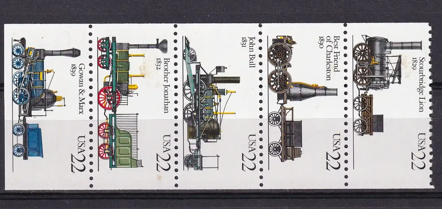 US 1987 Steam Locomotives. MNH (**)