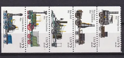 US 1987 Steam Locomotives. MNH (**) US 1987 Steam Locomotives. MNH (**)