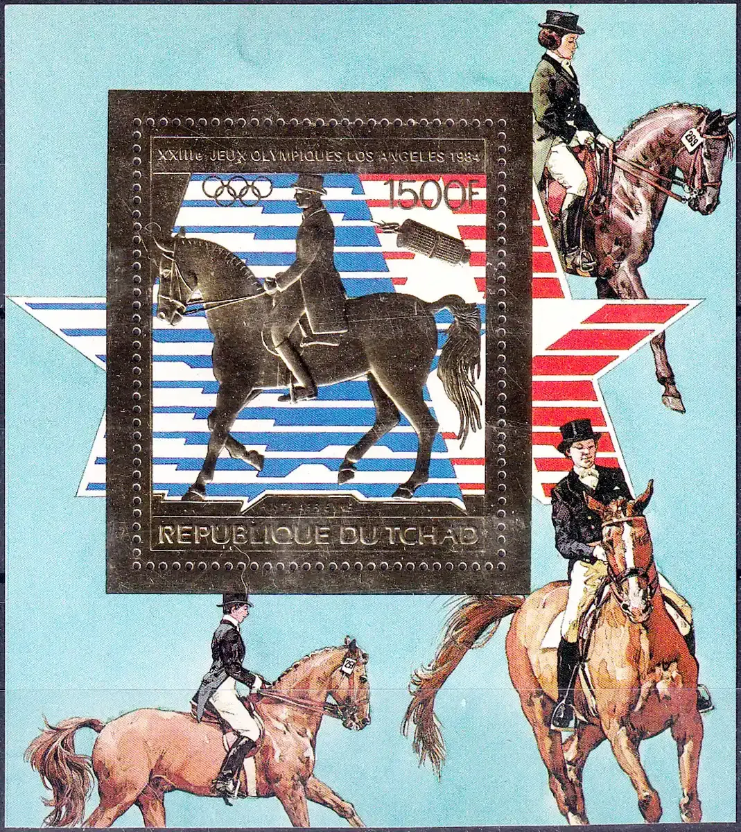 Chad 1982 Airmail - Olympic Games - Los Angeles 1984, USA (ss/v1). MNH(**) Chad 1982 Airmail - Olympic Games - Los Angeles 1984, USA (ss/v1). MNH(**)