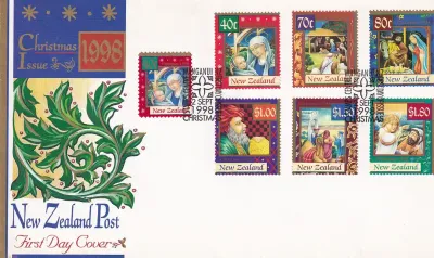 New Zealand 1998 Christmas, FDC New Zealand 1998 Christmas, FDC