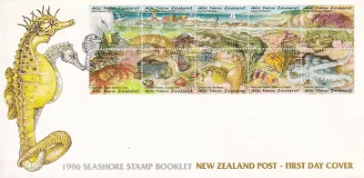 New Zealand 1996 Seashore. FDC New Zealand 1996 Seashore. FDC