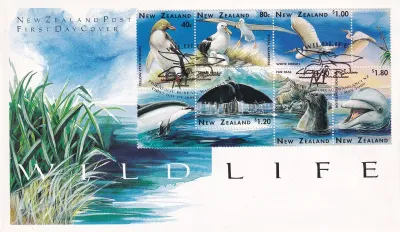 New Zealand 1996 Wildlife - Penguin, Whales, Dolphins, Birds. FDC New Zealand 1996 Wildlife - Penguin, Whales, Dolphins, Birds. FDC