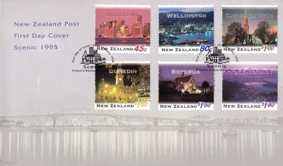 New Zealand 1995 Night Lights. FDC New Zealand 1995 Night Lights. FDC