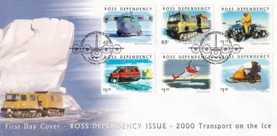 New Zealand 2000 Ross Dependency - Transport on Ice. FDC New Zealand 2000 Ross Dependency - Transport on Ice. FDC